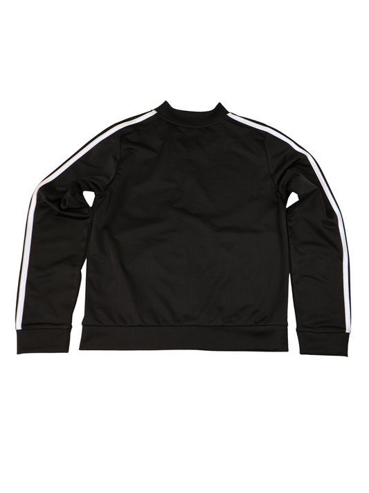 Adidas Black 3 Stripe Track Jacket XL Full Zip Athletic Athleisure