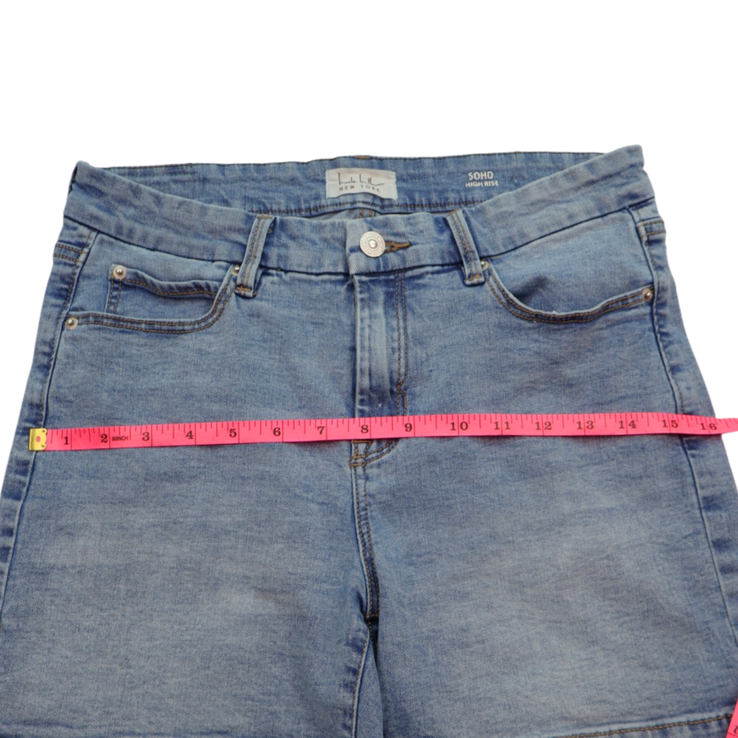 Nicole Miller Soho High Rise Denim Shorts Size 4 | Light Wash Essential Summer Staple