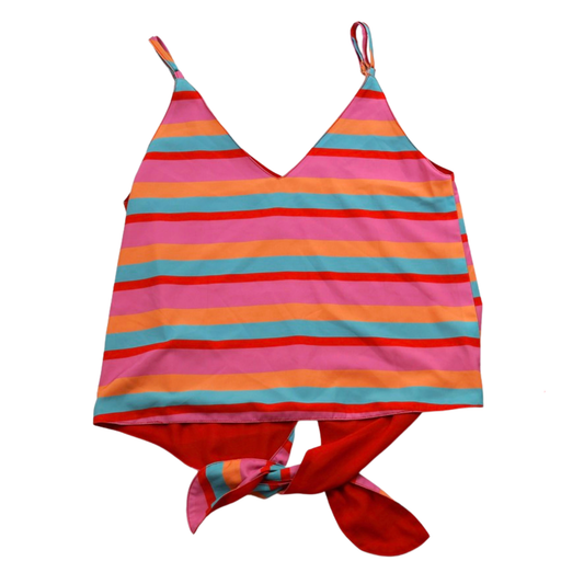 Chloe Oliver Striped Tie Front Camisole Tank Top XS