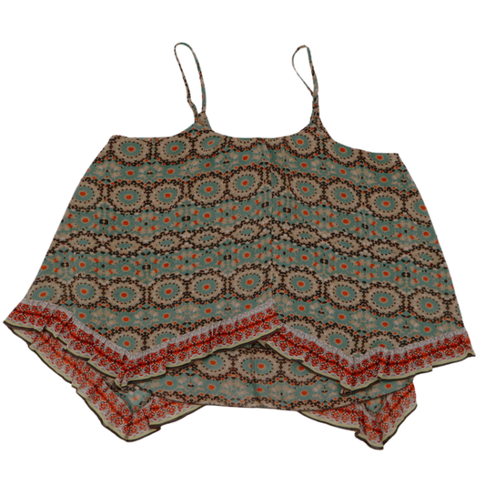 Patrons of Peace Flowy Printed Tank – Boho Geo Floral | Size L