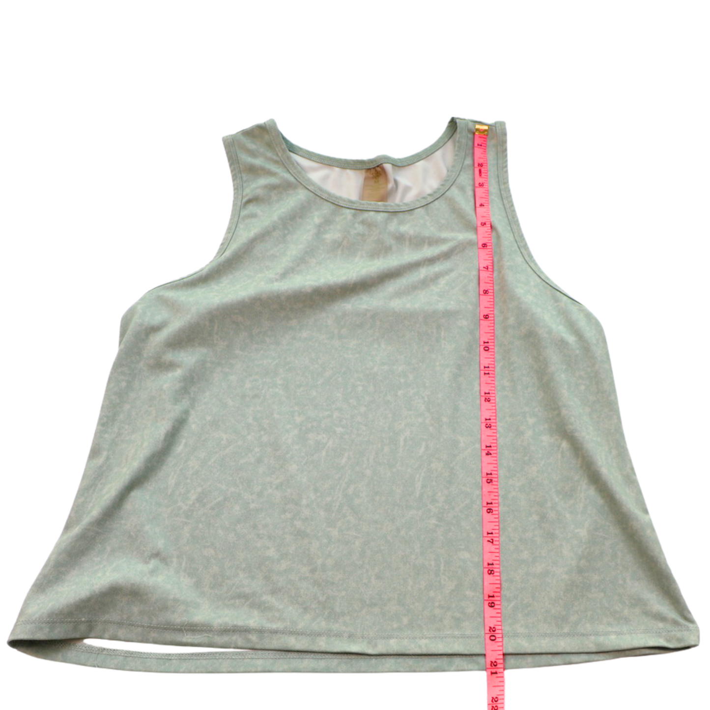 Balance Collection Soft Sage Performance Tank | Open Back Athletic Top | Size Medium