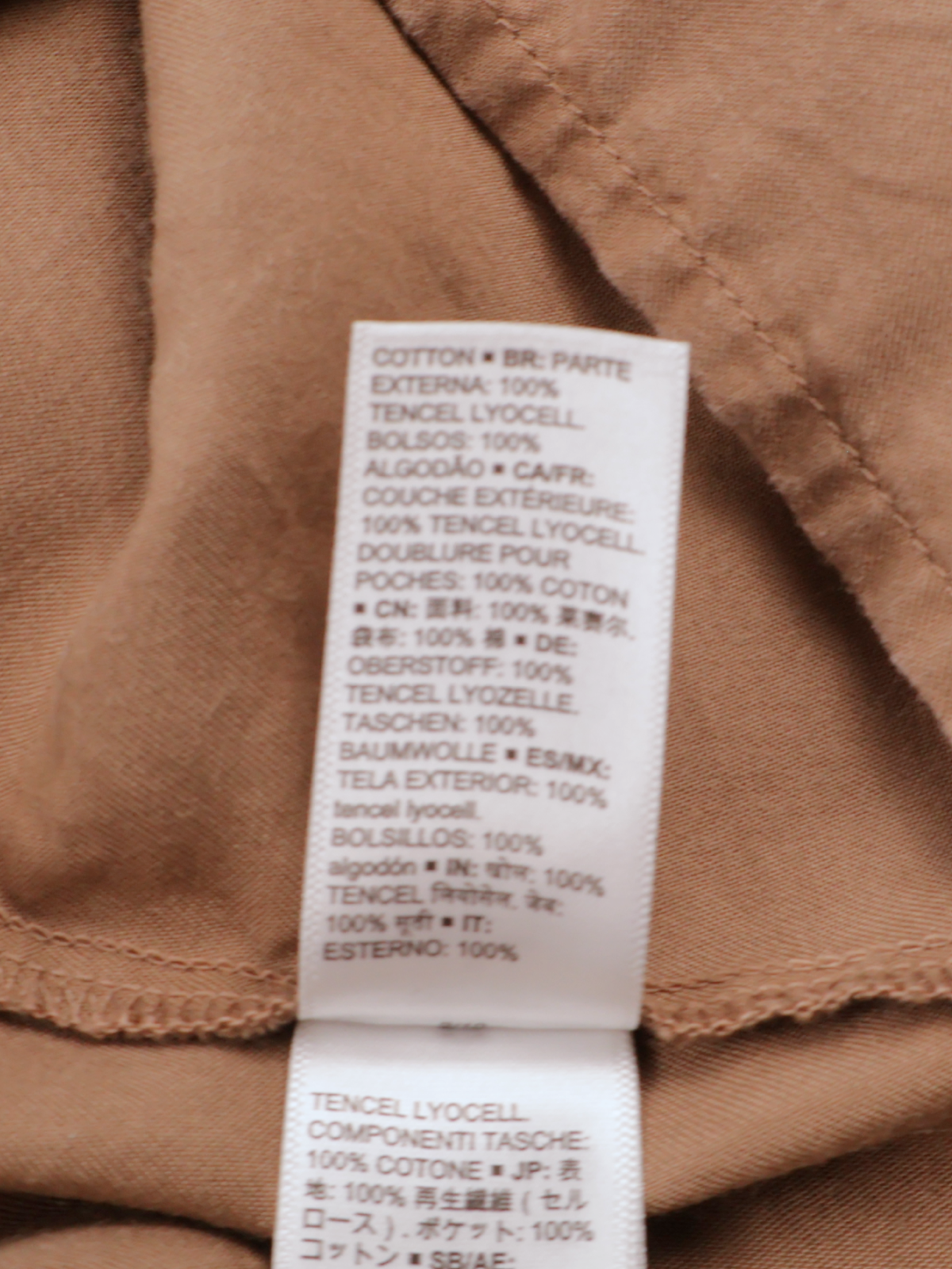 The Drop Brown Smock Midi Dress | Tiered Pocket Dress | Medium