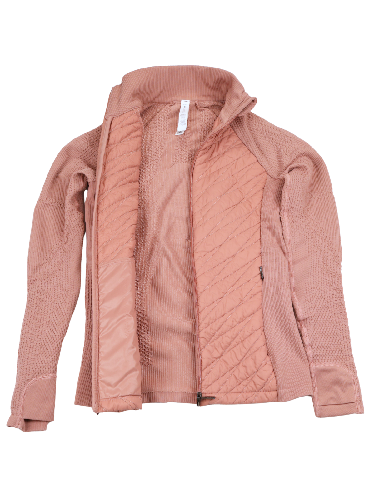 Athleta Flurry Force Pink Quilted Hybrid Athletic Jacket XS