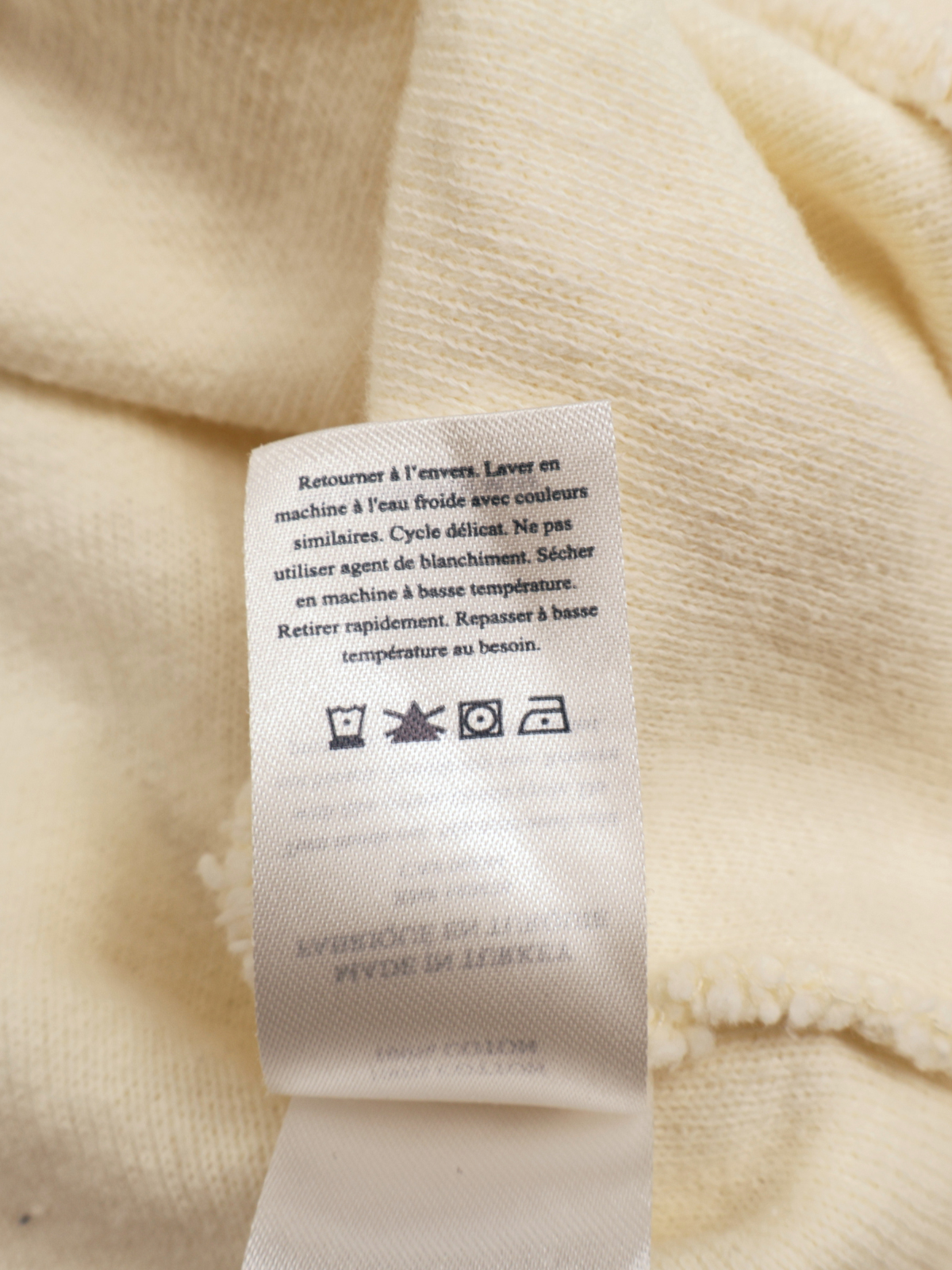 Faherty Vista Hoodie Sweater – Cream Striped Cozy Knit | Size Large