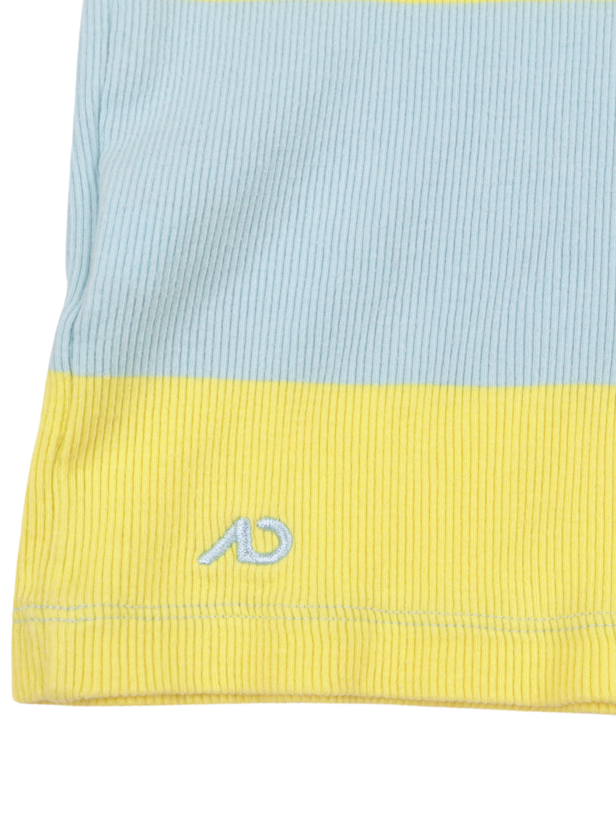 Nike Athletic Dept Ribbed Stripe Tank Top Aqua Yellow Size Large