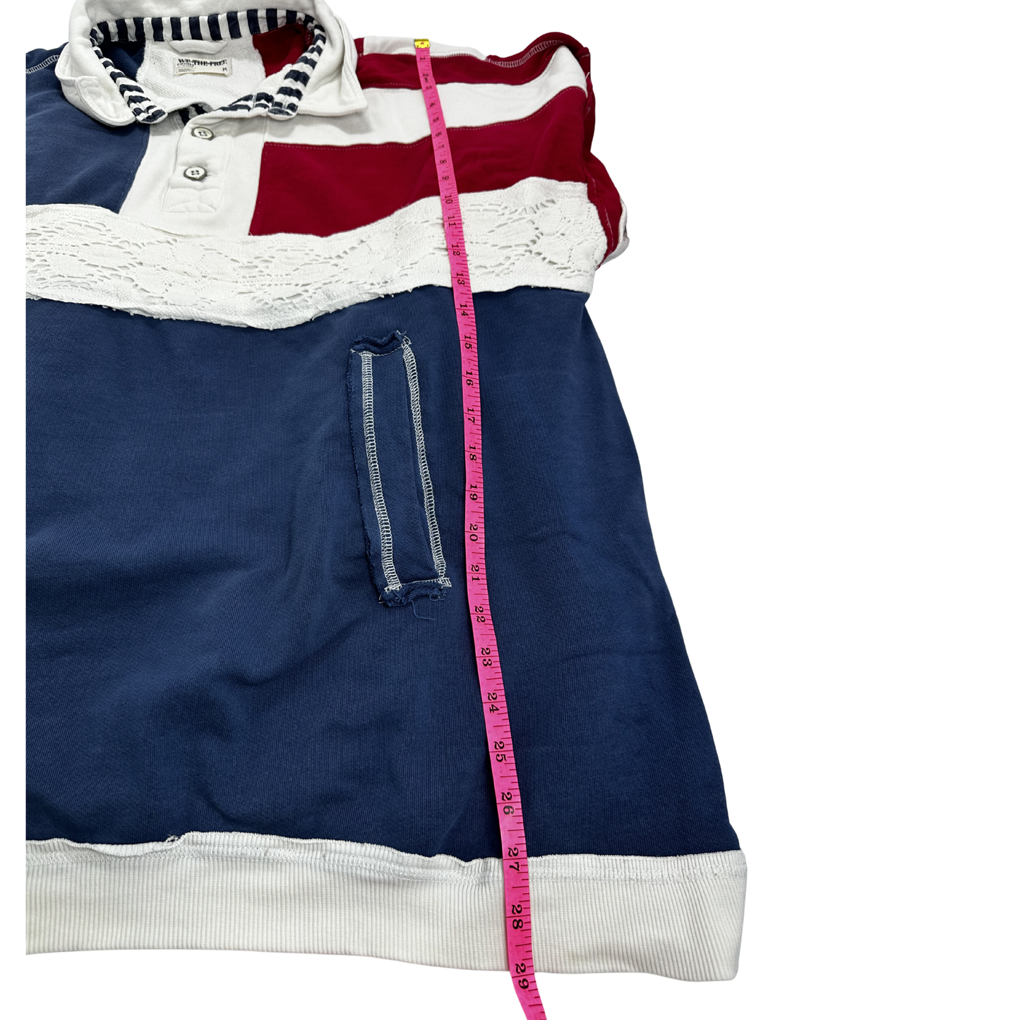 We the Free Oversized Colorblock Lace Rugby Polo – Size Medium