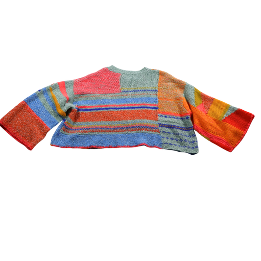 Moon & Madison Abstract Colorblock Sweater – Size Medium