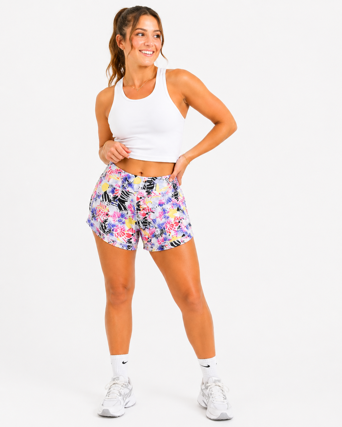 Free People Movement Bike Shorts Medium NWT | Floral Activewear High Rise