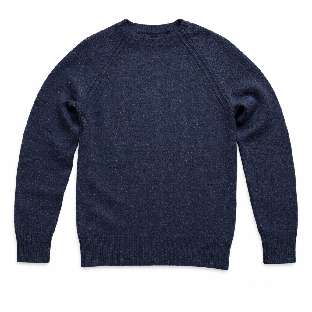J.Crew Blue Speckled Knit Sweater – Size Small