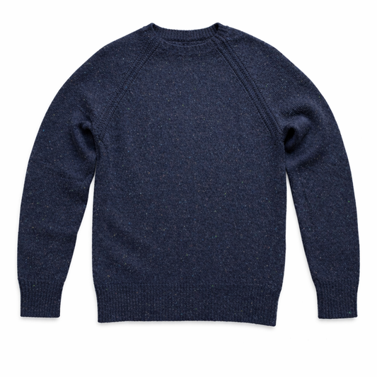 J.Crew Blue Speckled Knit Sweater – Size Small