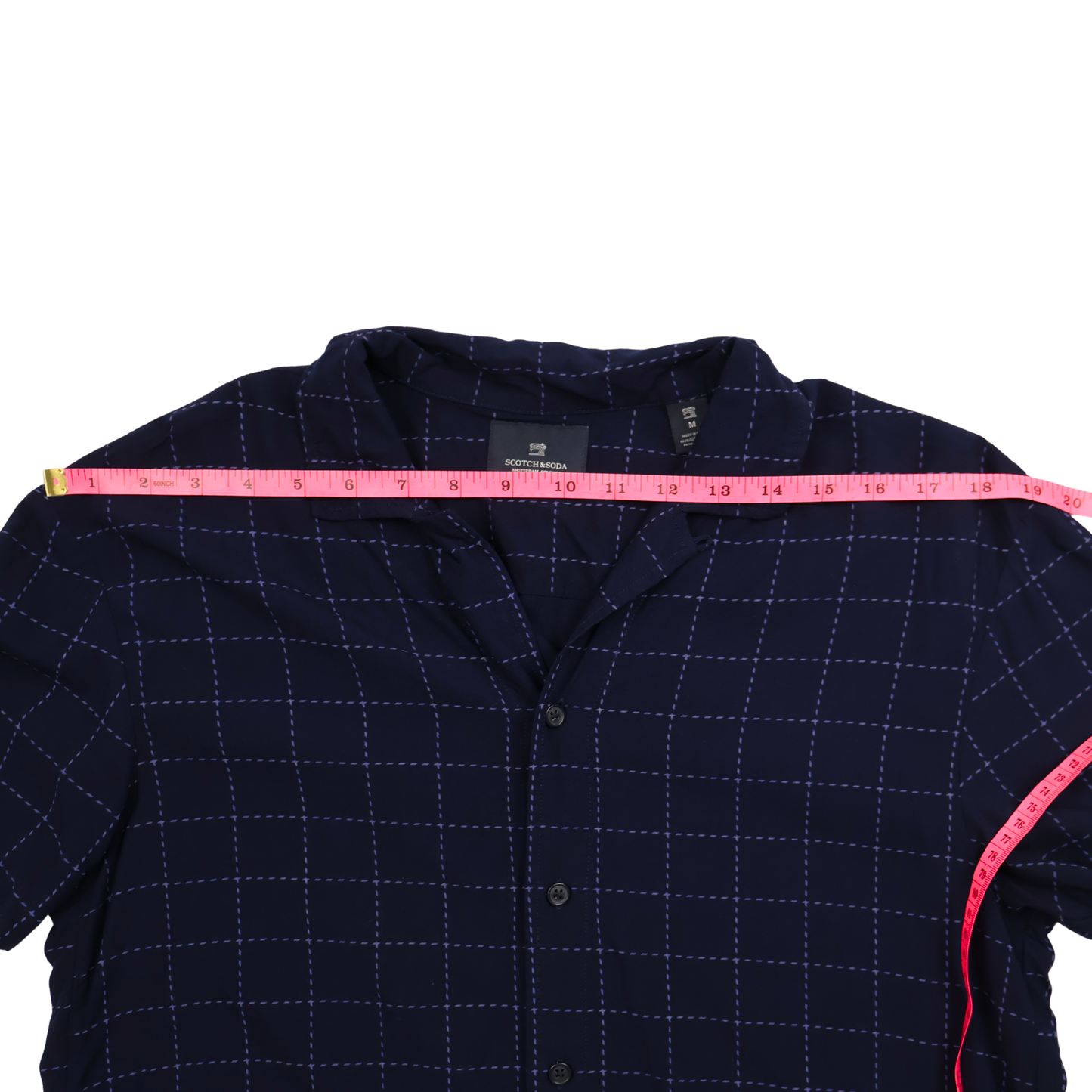 Scotch & Soda Amsterdam Couture Blue Windowpane Blouse – Size Medium
