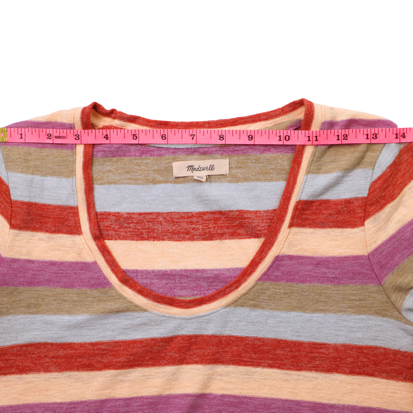 Madewell Striped Scoop Neck Tee – Size XS