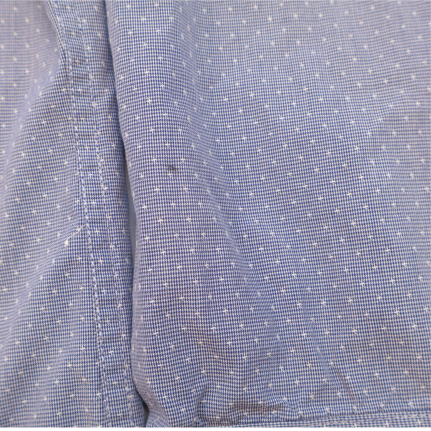 Bar III Slim Fit Button Down – Blue Micro Print | Size L