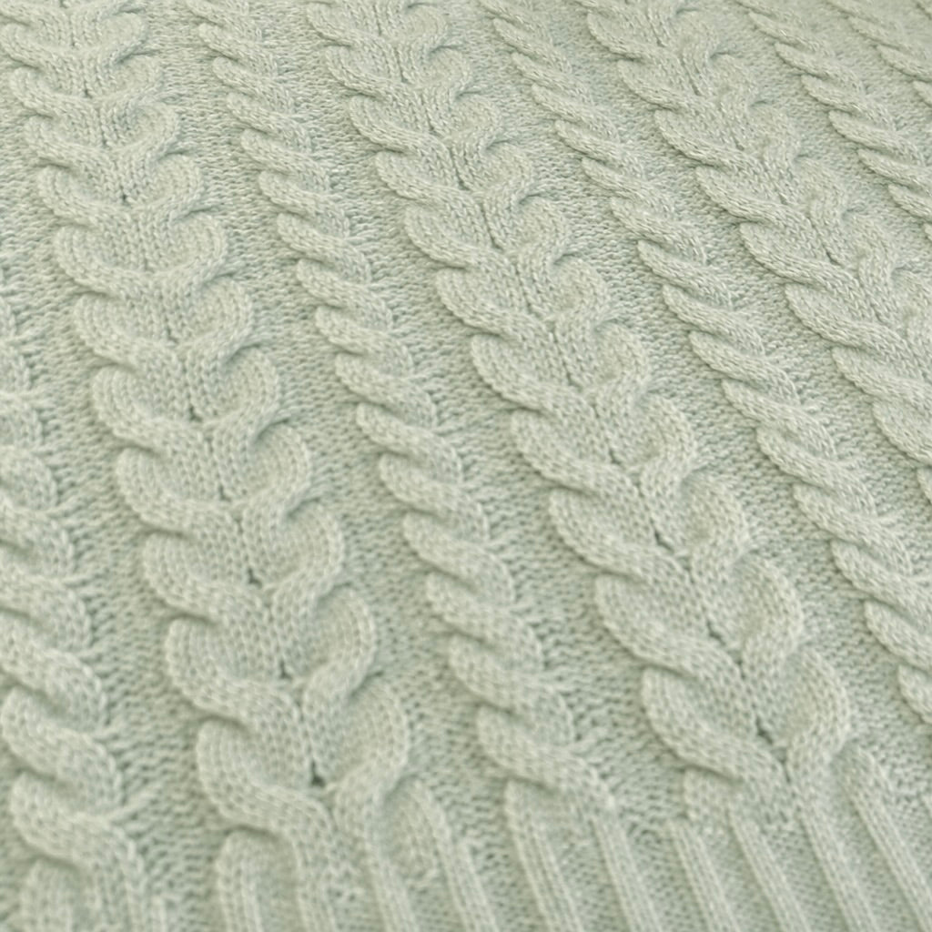 Joie Mint Green Cable Knit Sweater XS Crewneck Soft Knit