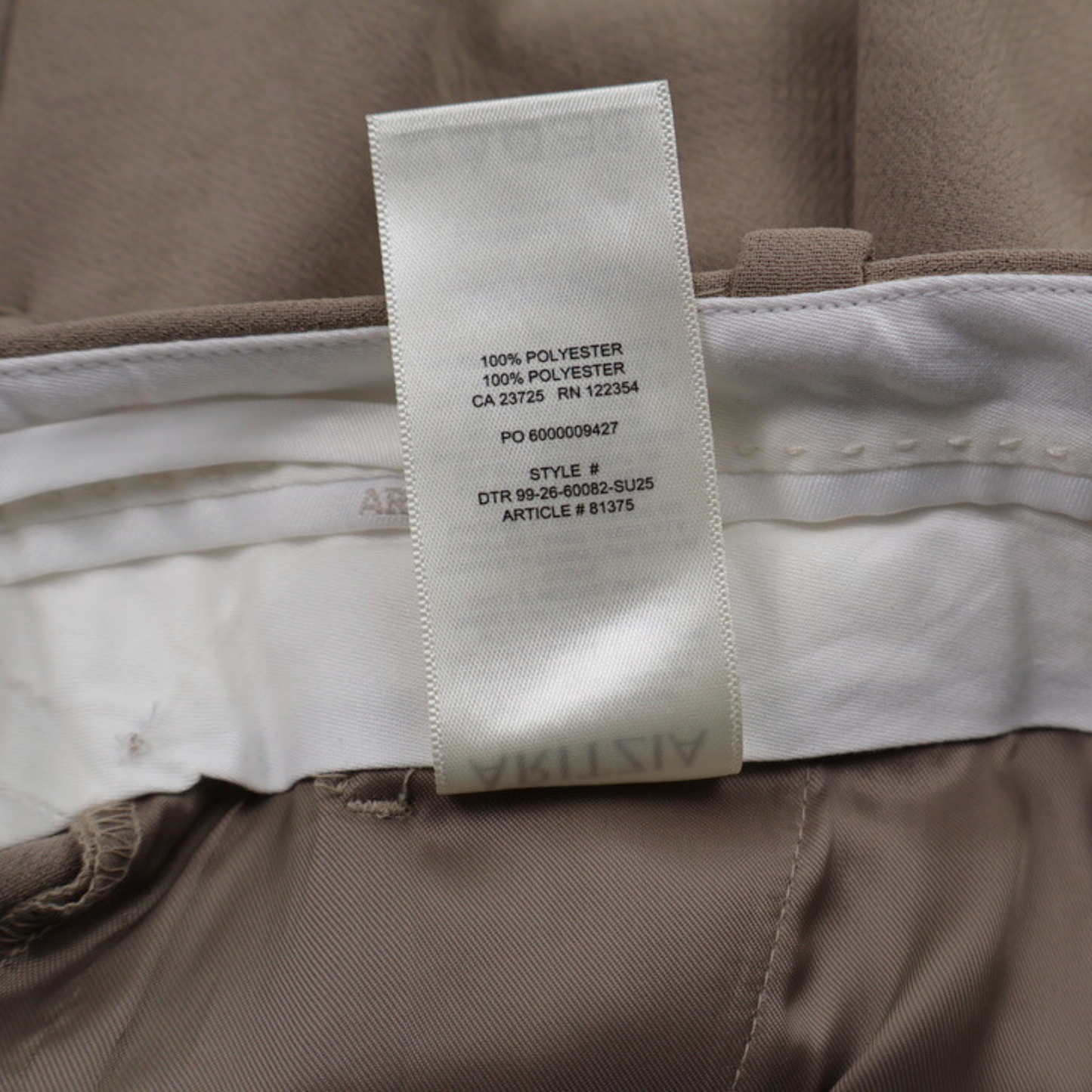Aritzia Tailored Khaki High Rise Shorts Size 4