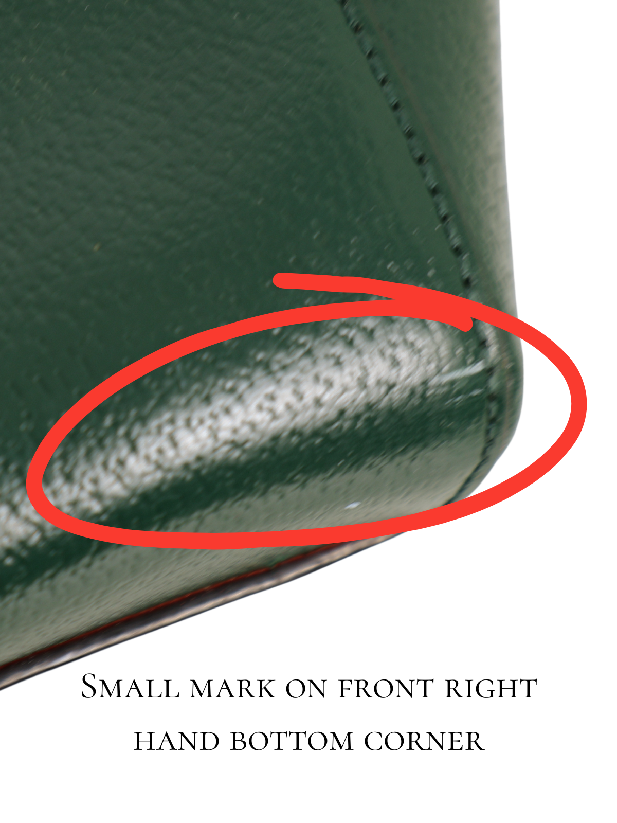 Kate Spade Green Leather Tote Bag Gold Hardware Large Shoulder Handbag