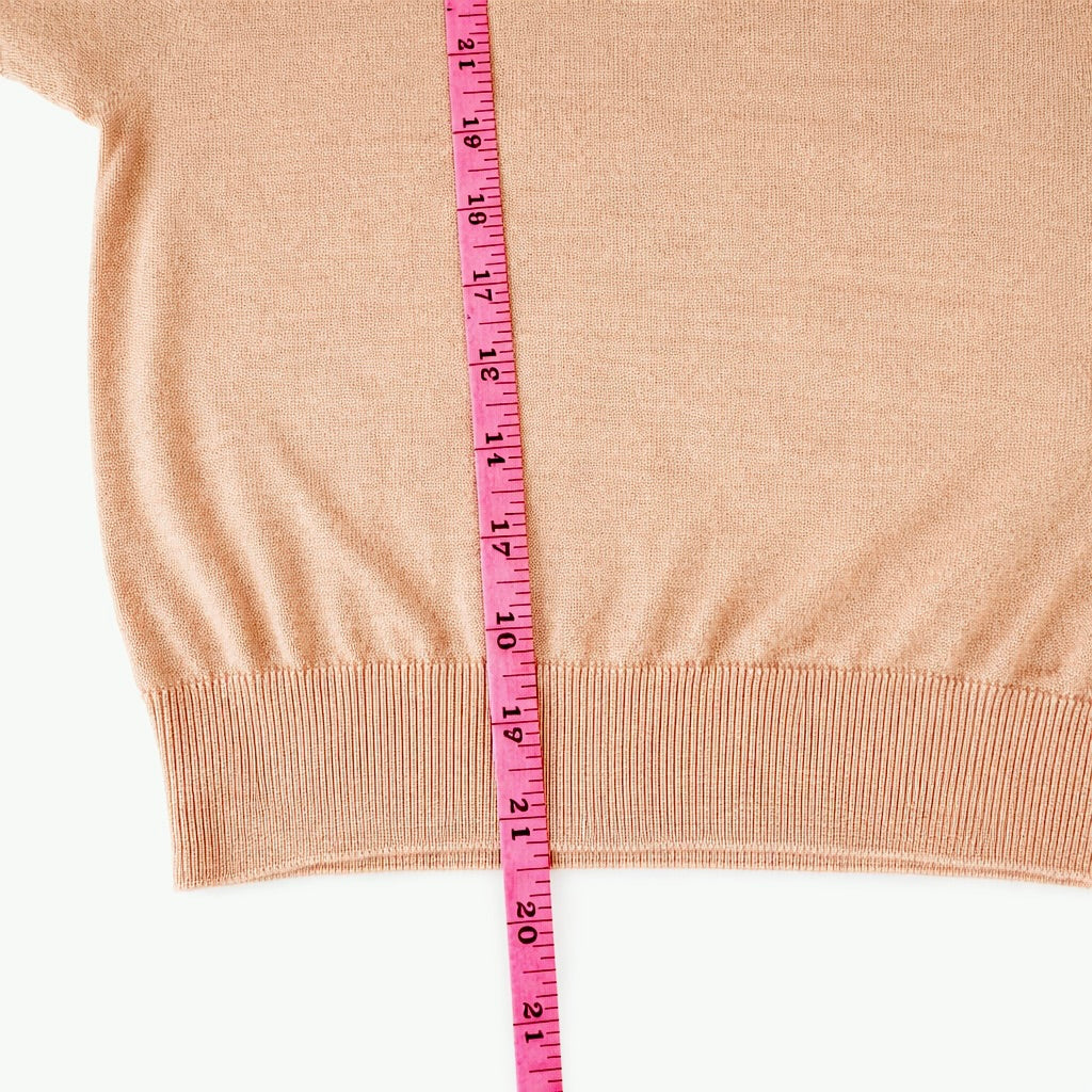 Calvin Klein Peach Short Sleeve Knit Top – Size Large