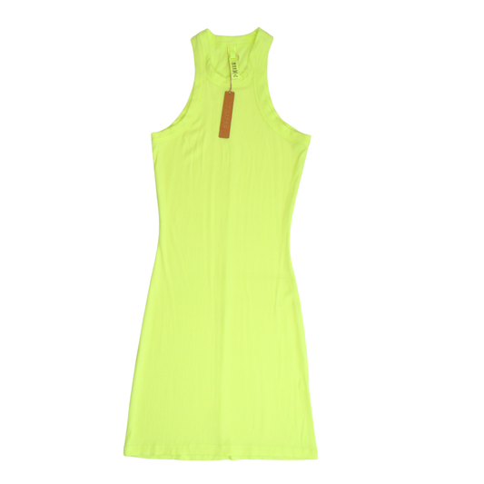 SKIMS Neon Yellow Bodycon Dress – Size XS NWT