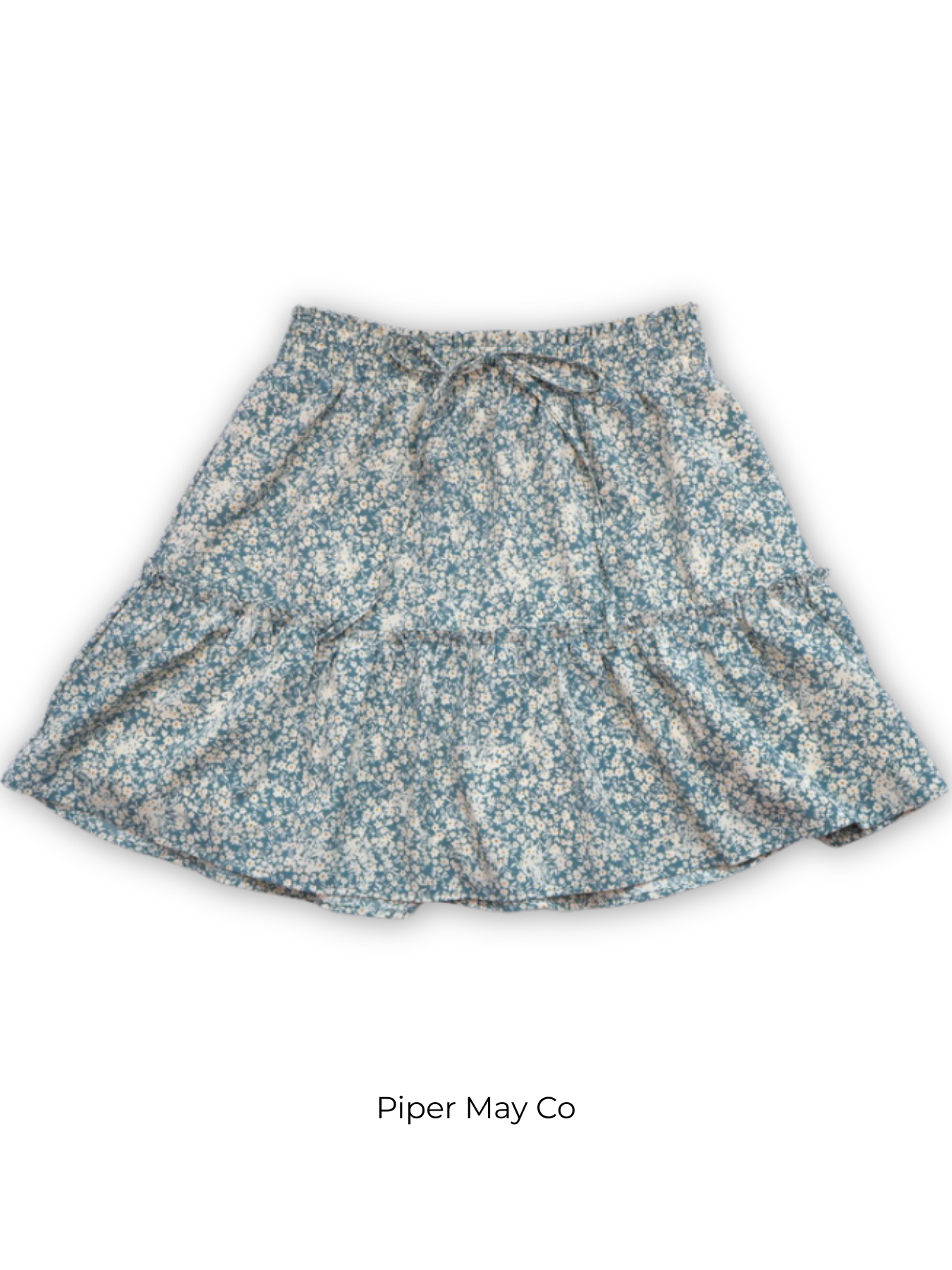 Pepper Crane Floral Mini Skirt – Effortless Neutral | Size Small