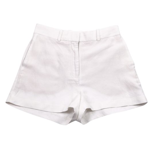 Babaton Tailored Shorts – Size 4 | White High-Waisted Minimalist Shorts