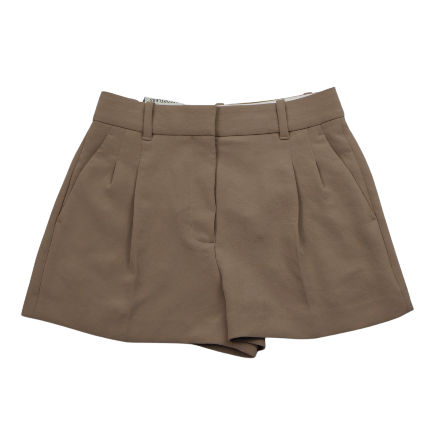Aritzia Tailored Khaki High Rise Shorts Size 4