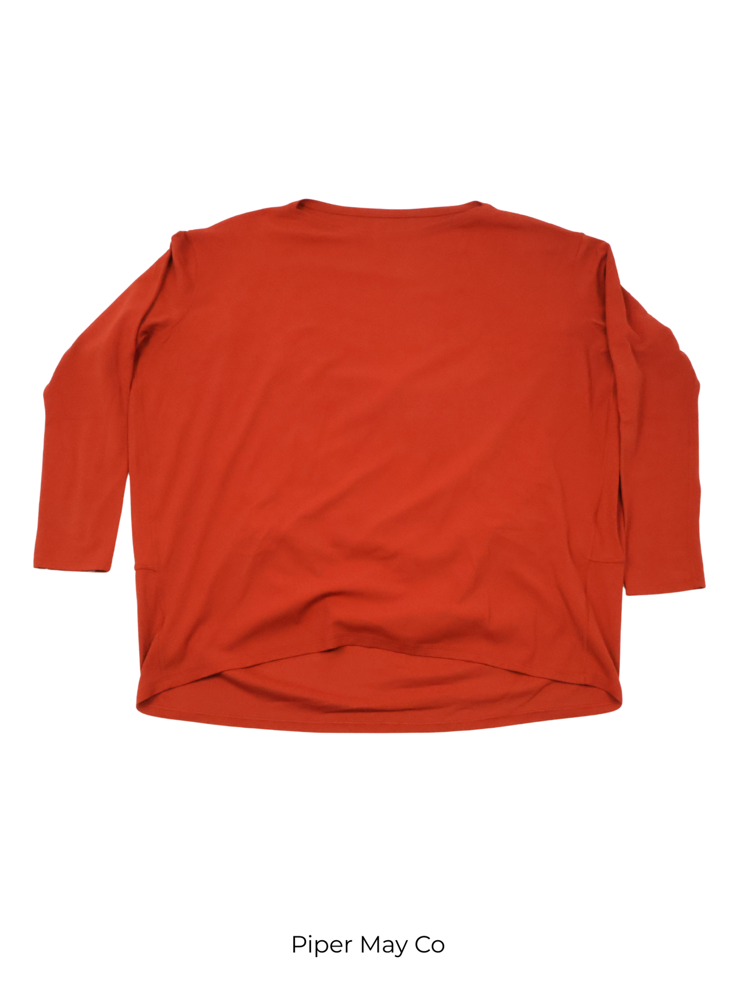 Lululemon Burnt Orange Oversized Long Sleeve – Relaxed Fit Performance Essential | Size Large