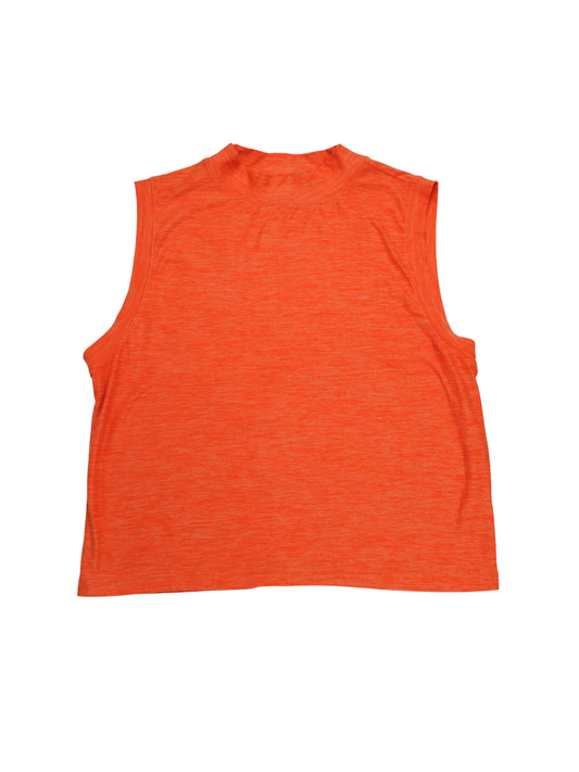 Calia Bright Orange Cropped Tank – Lightweight Activewear Essential (Size Small)