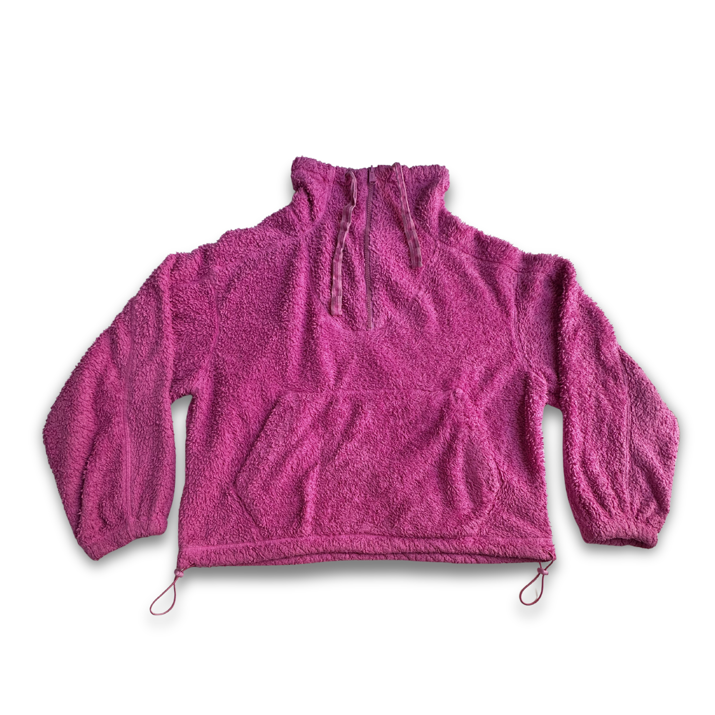 Free People Movement Sherpa Pullover – Hot Pink / Fuchsia – Size Small