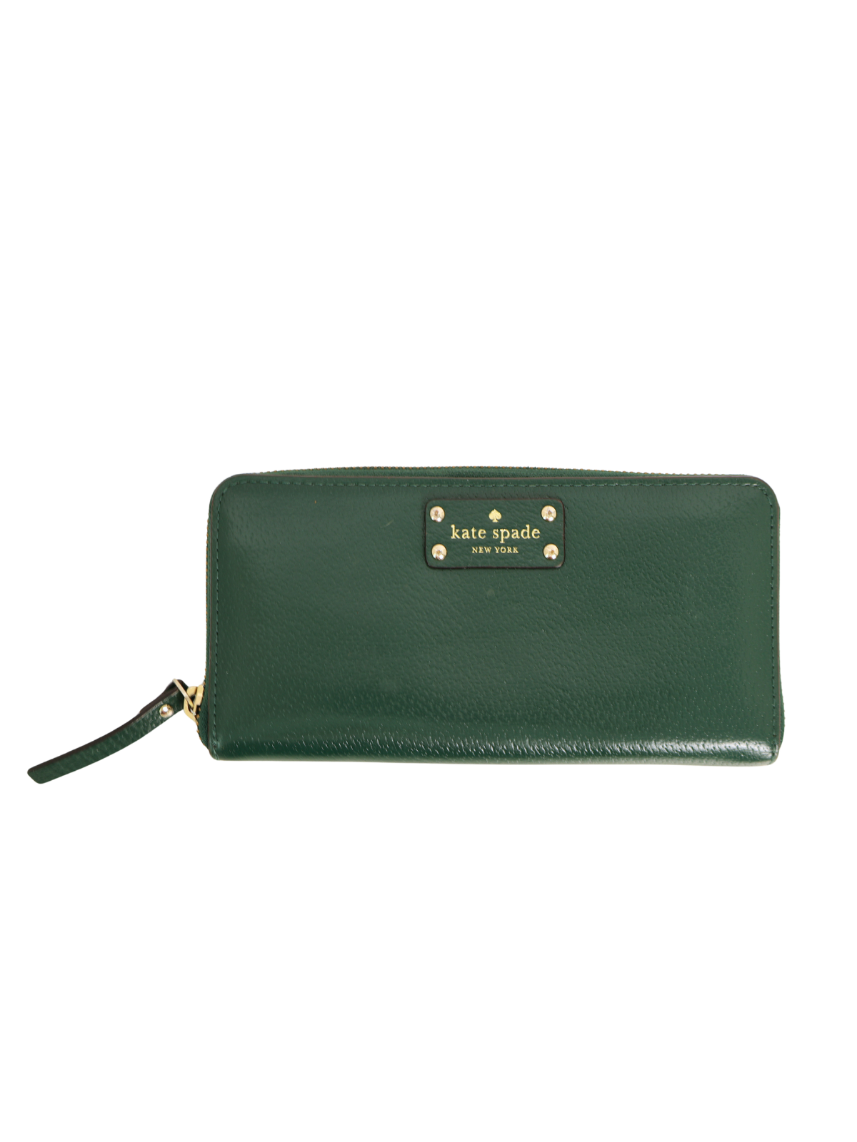 Kate Spade Green Continental Wallet with Gold Hardware