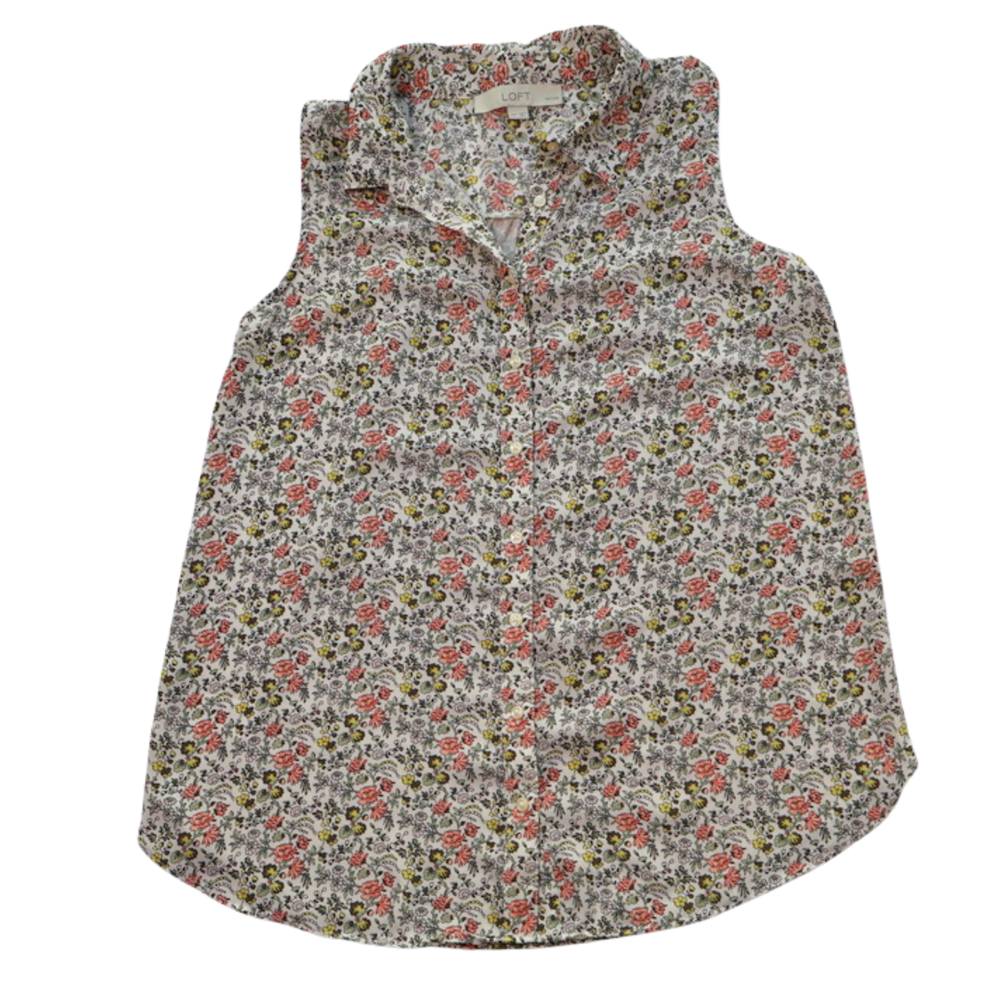 LOFT Floral Sleeveless Blouse – Effortless Spring Staple (XSP)