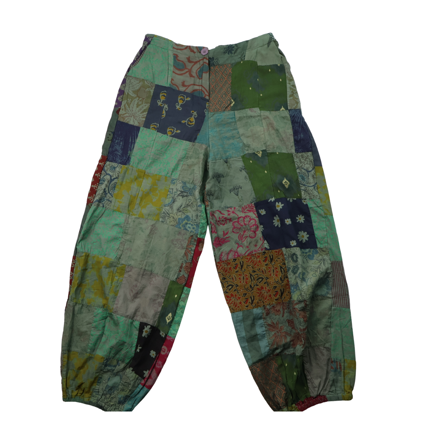 Earthbound Patchwork Balloon Pants – Size Medium