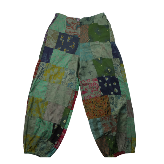 Earthbound Patchwork Balloon Pants – Size Medium