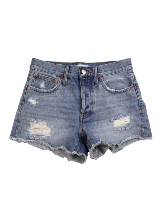 Madewell Distressed Denim Cutoff Shorts – Medium Wash | Size 23