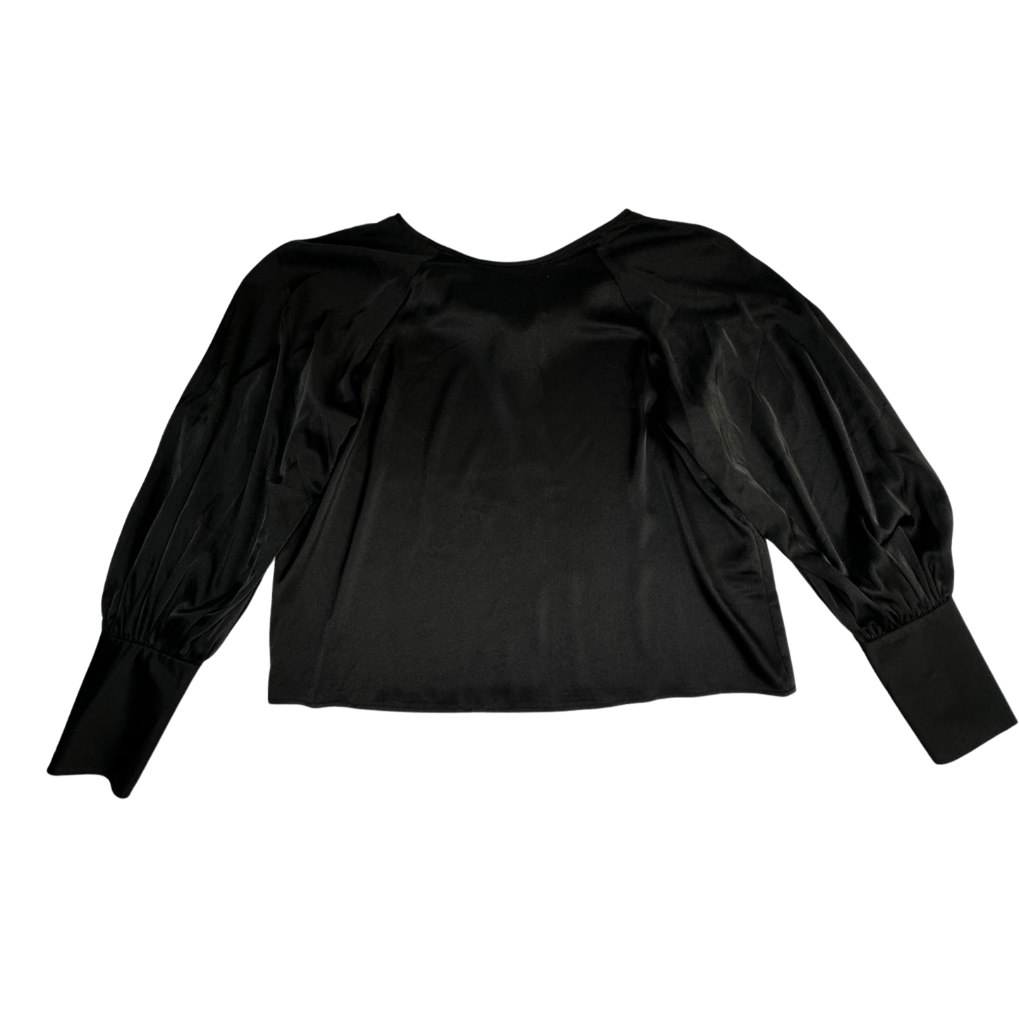 Banana Republic Black Balloon Sleeve Blouse – Size Medium