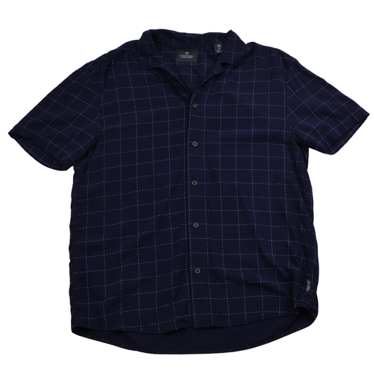 Scotch & Soda Amsterdam Couture Blue Windowpane Blouse – Size Medium