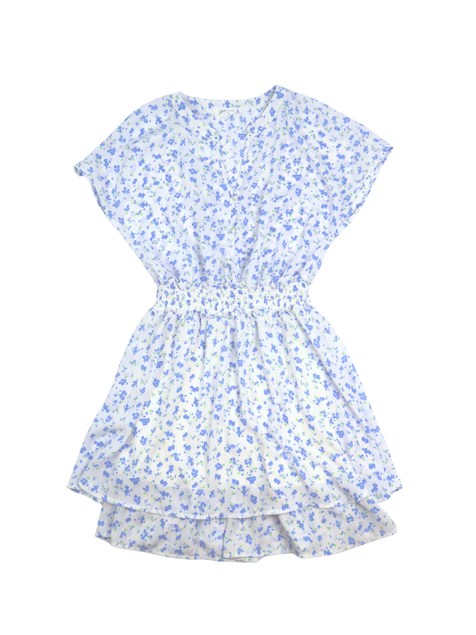 Sienna Sky Floral Smocked Waist Dress – Size Small