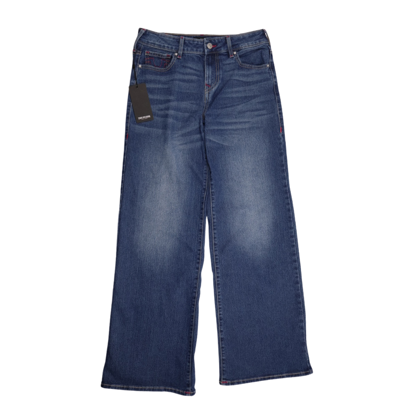 True Religion Bobby SN Baggy Jeans | Pink Stitch | NWT | Size 27