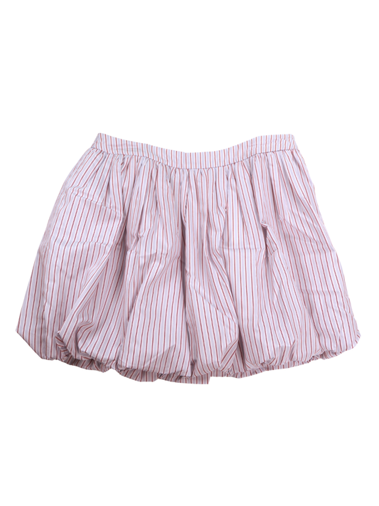 WAYF Striped Bubble Hem Mini Skirt – NWT Summer Statement Piece (Size Medium)