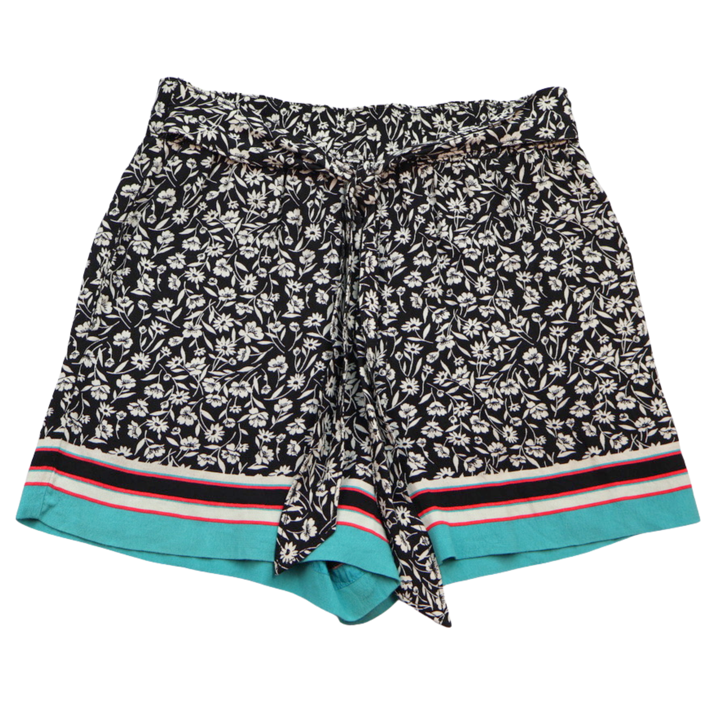 Maeve by Anthropologie Floral Tie Waist Shorts | High Rise Relaxed Fit | XS