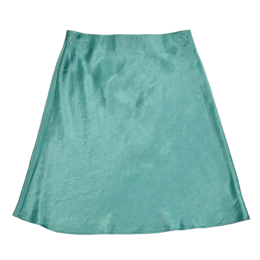 Babaton Satin Slip Skirt – Sage Green Minimalist Mini | Size 0