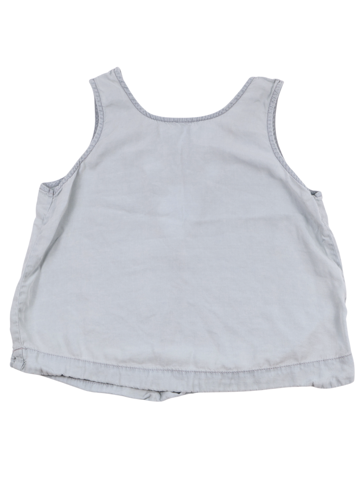Life in Progress Light Blue Minimal Tank Blouse – Soft Everyday Essential (Size XS)