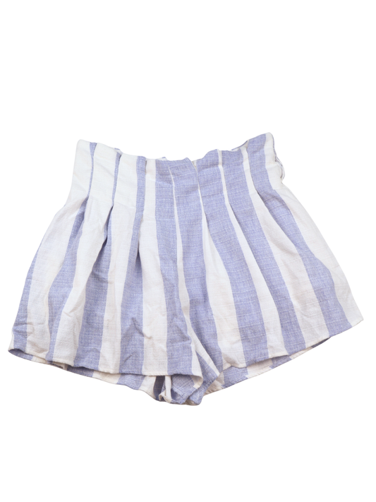 BLUIVY Blue & White Stripe Skort – High Rise Flowy Summer Short – Size M/L