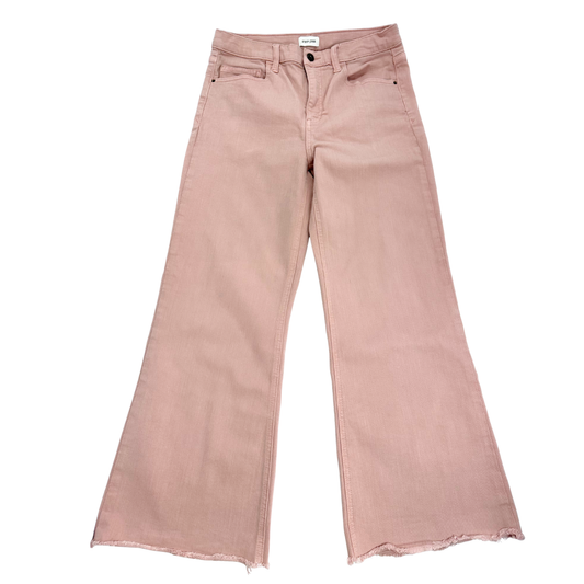Sneak Peek Dusty Pink Cropped Wide Leg Jeans – Size 9