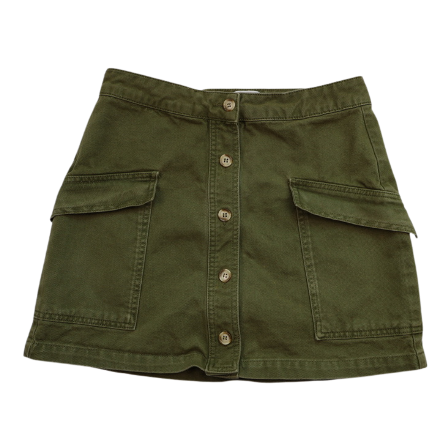 BDG Olive Green Utility Mini Skirt Size M Cotton Cargo Style