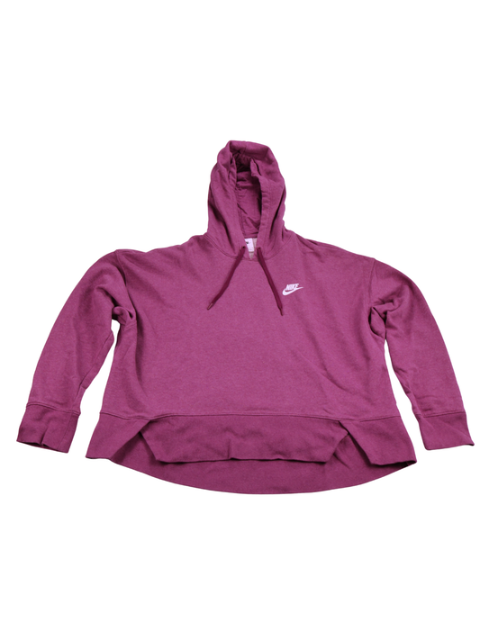 Nike Plum Pullover Hoodie – Oversized Fit Classic Swoosh (Size Large)