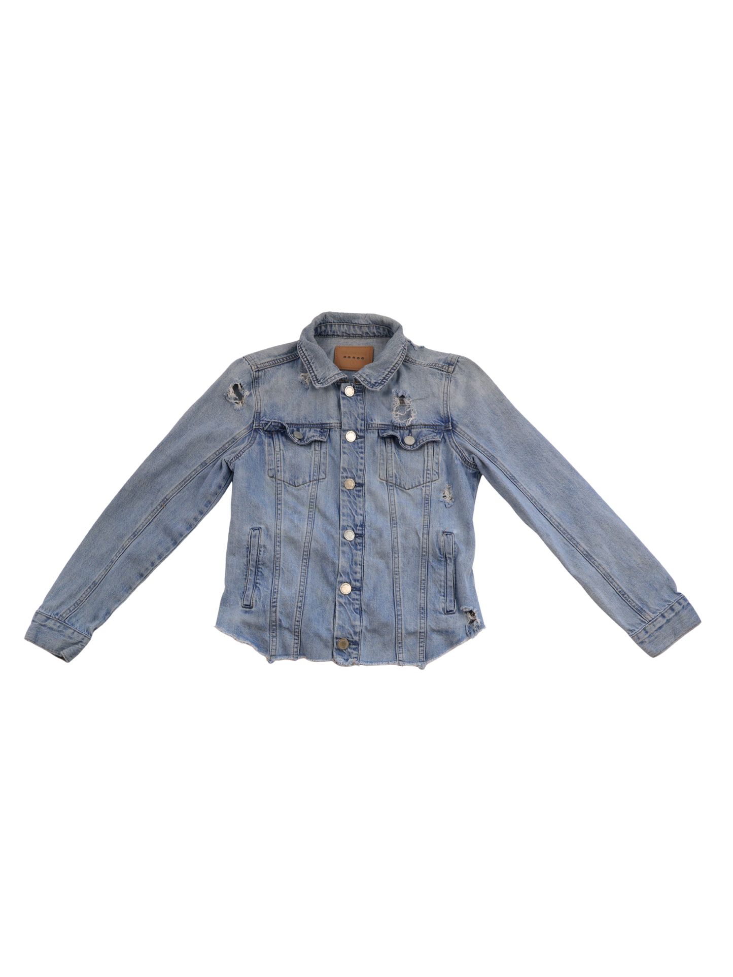 BLANK NYC Distressed Denim Jacket – Fitted Small