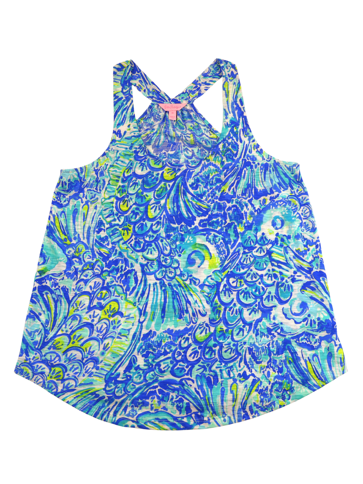 Lilly Pulitzer Signature Print Racerback Tank – Vibrant Coastal Statement | XXS