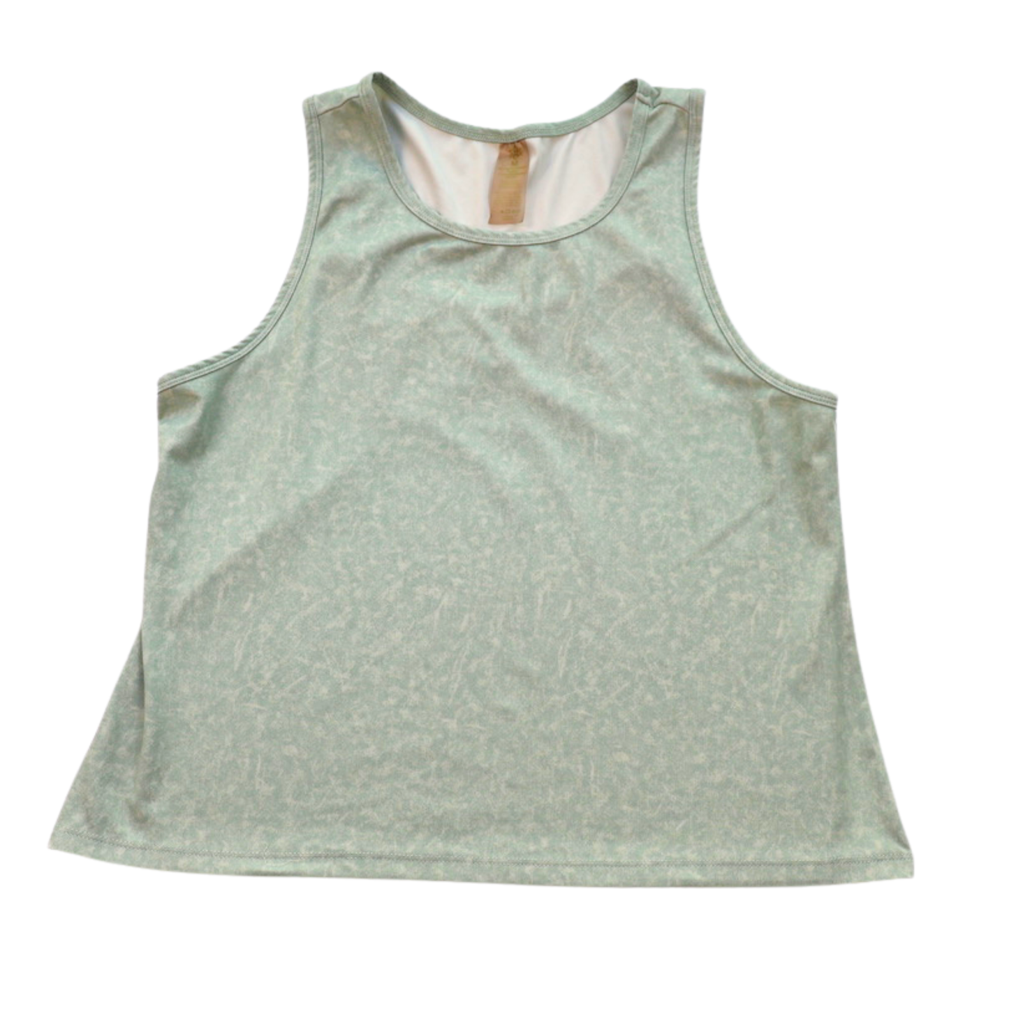 Balance Collection Soft Sage Performance Tank | Open Back Athletic Top | Size Medium