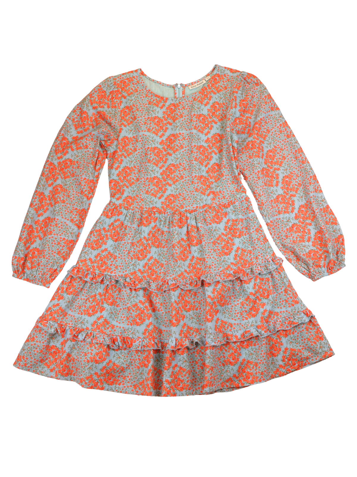 Roller Rabbit Floral Tiered Ruffle Dress XXS Fits Small