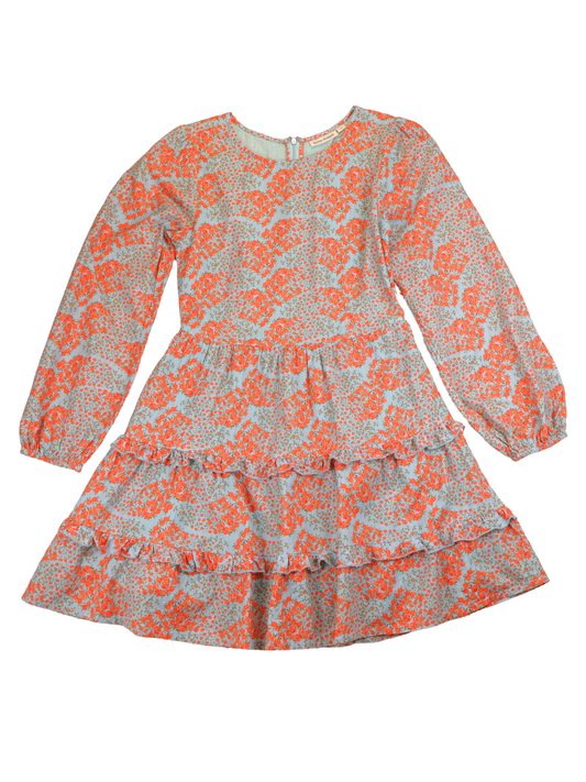 Roller Rabbit Floral Tiered Ruffle Dress XXS Fits Small